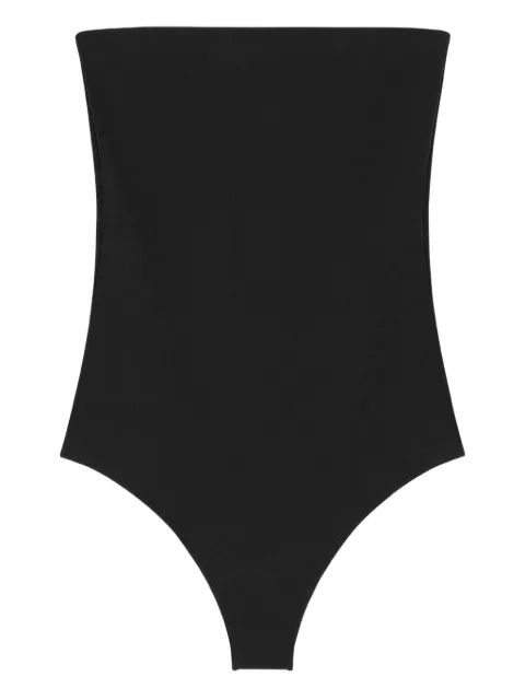 Courrèges strapless button-fastening bodysuit