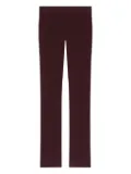 Courrèges bootcut interlock trousers - Red