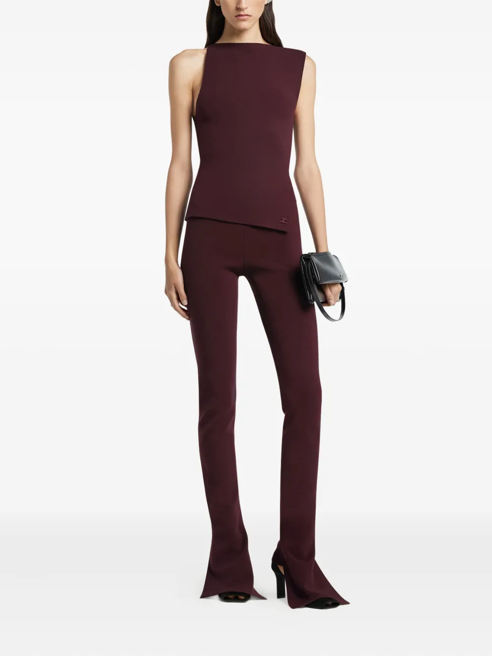 Courrèges Bootcut broek - Rood