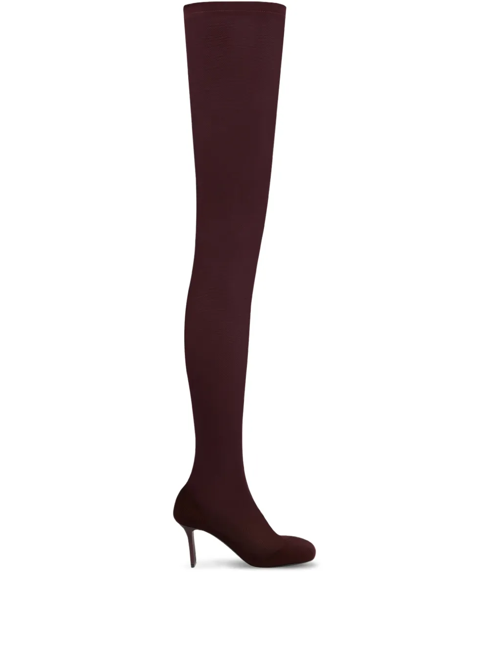Courrèges square-toe mesh over-the-knee boots | Red | Image 1