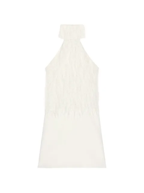 Courrèges halter-neck fringe-detail mini dress