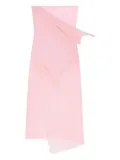 Courrèges draped jersey bustier dress - Pink