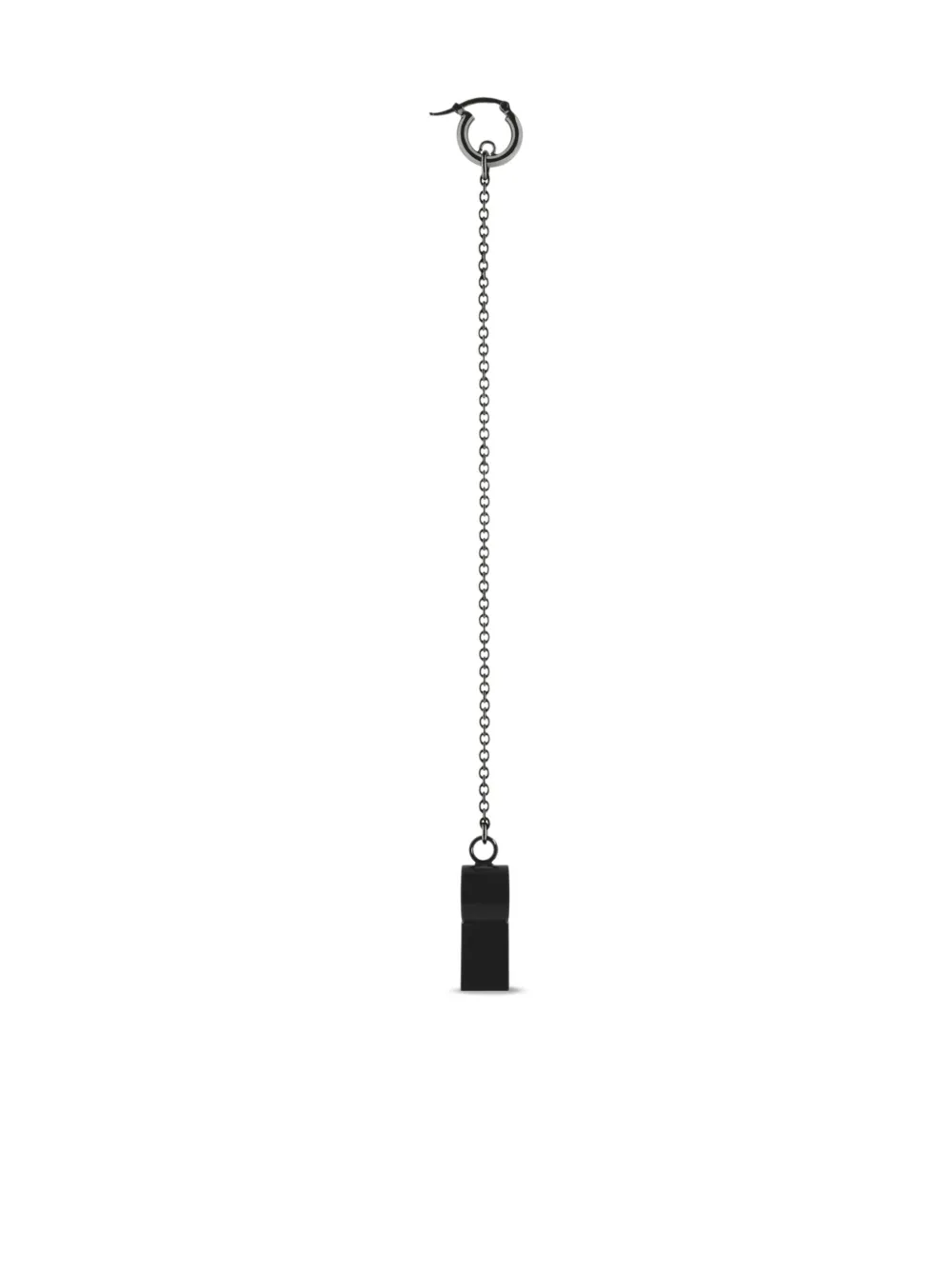 Courrèges Whistle chain earring | Black | Image 1