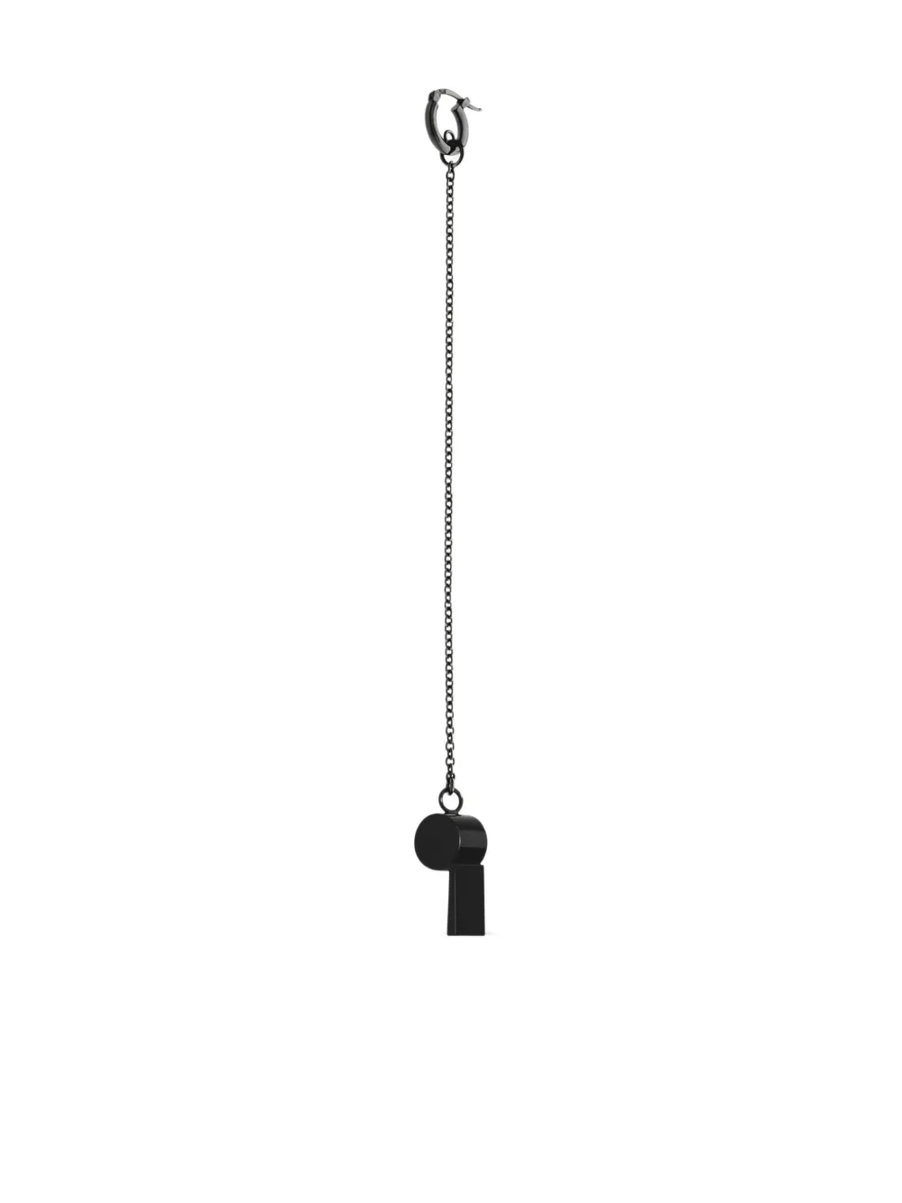 Courrèges Whistle Chain Earring In Black