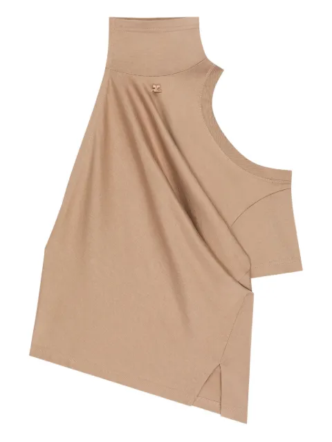 Courrèges top con diseño retorcido y hombro descubierto