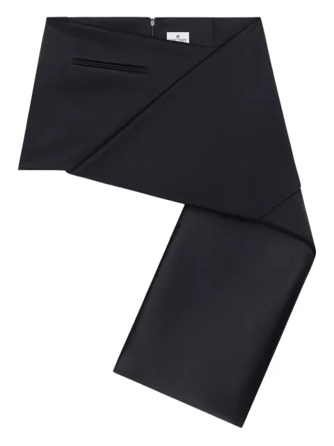 Courrèges folded panelled mini skirt