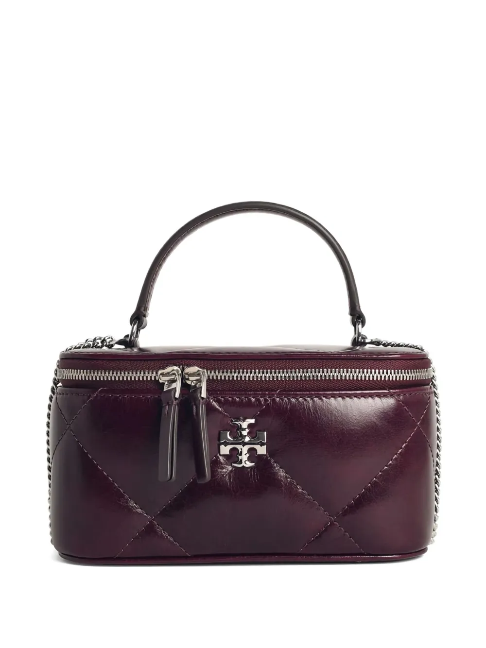 Tory Burch Kira gewatteerde leren mini-tas met handgreep Rood