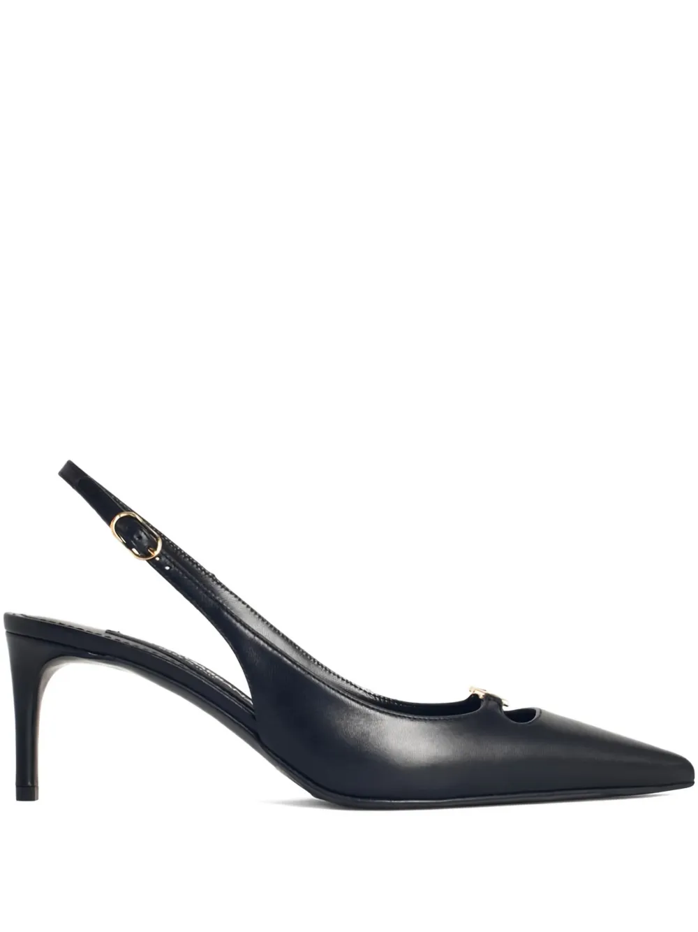 Dolce & Gabbana 70mm slingback logo pumps Black