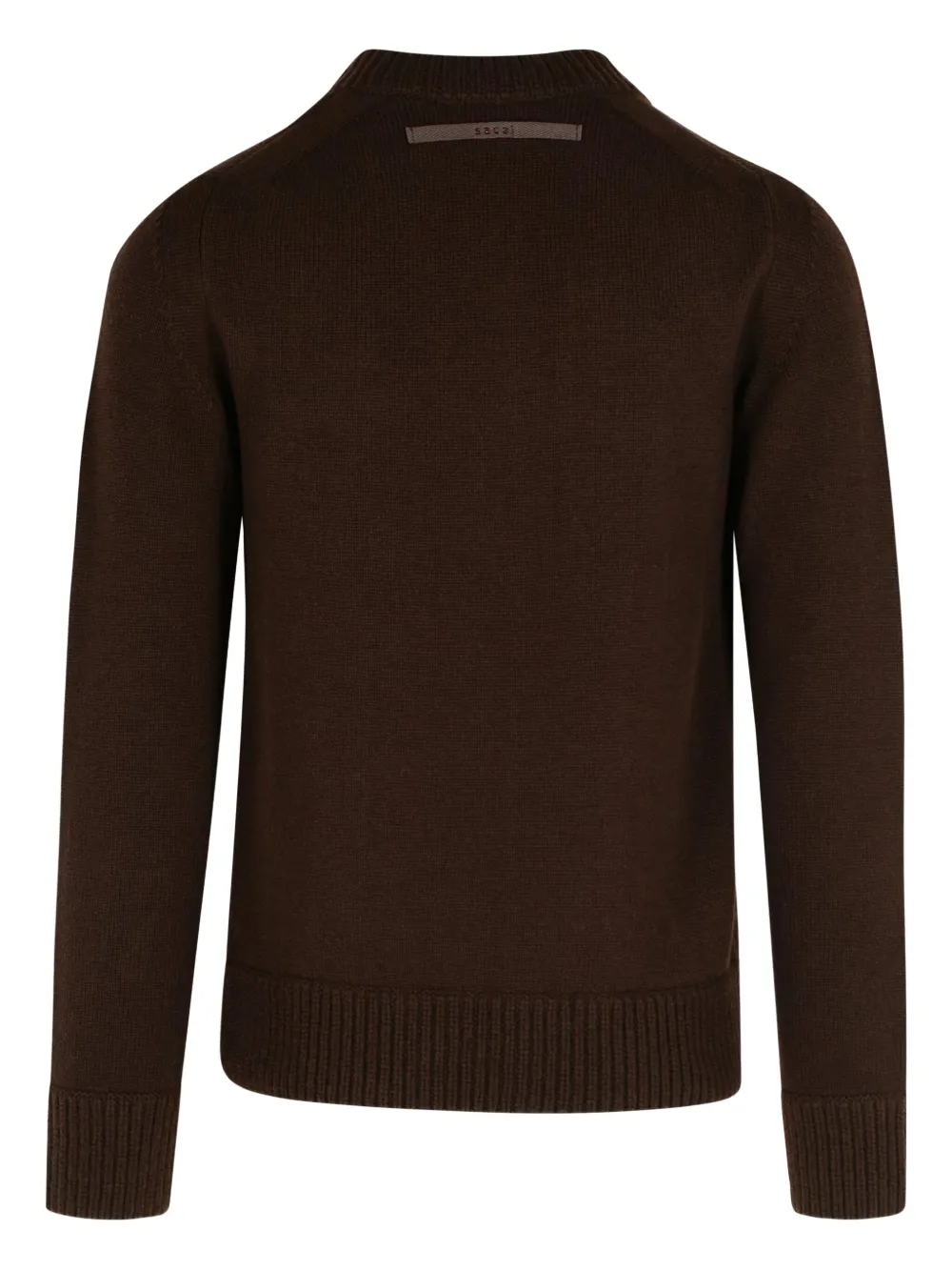 sacai zip-detail wool sweater Bruin