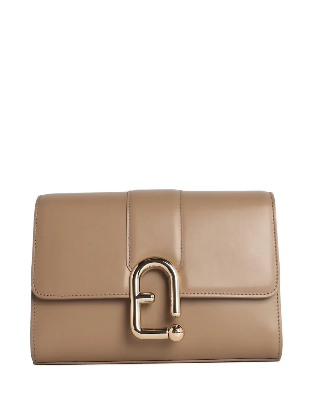 Furla Kleine Urban S leren crossbodytas Beige