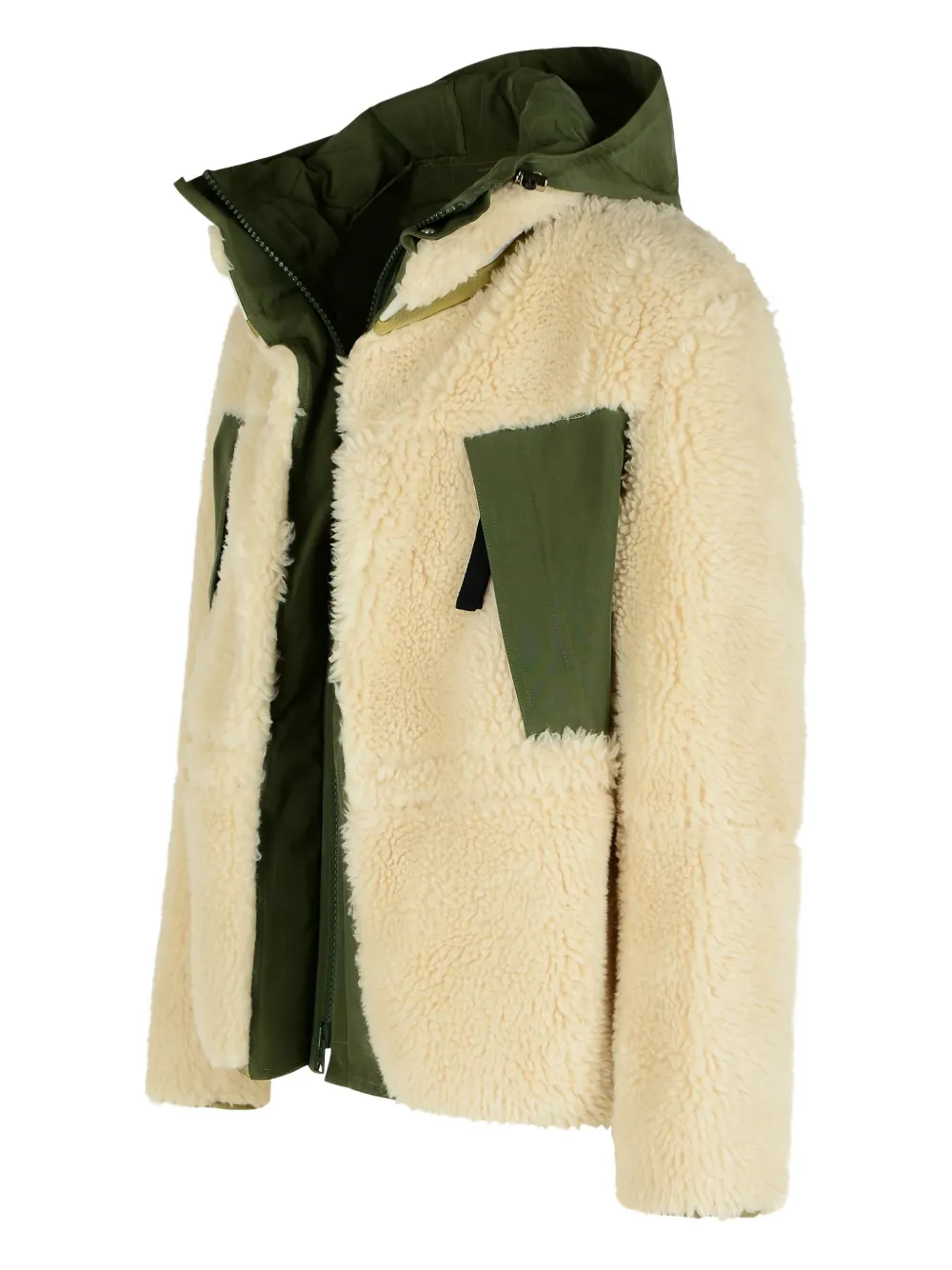 sacai Jack met contrastvlak Beige
