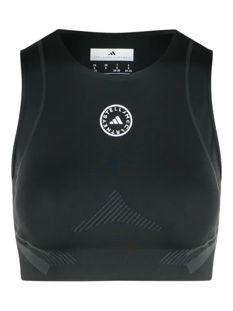 adidas by Stella McCartney logo-embellished sleeveless crop top