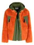 sacai hood sherpa jacket - Orange