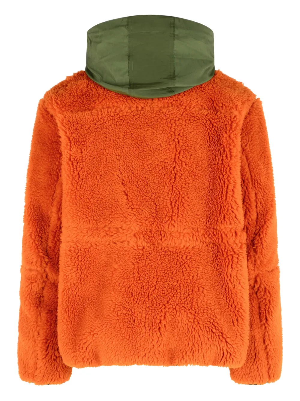 sacai Sherpa jack met capuchon Oranje