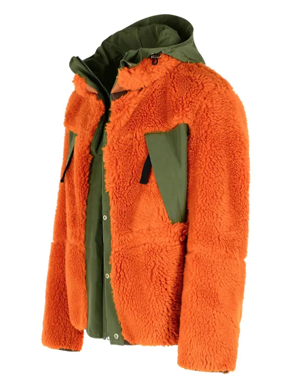 Sacai フーデッド ジャケット | オレンジ | FARFETCH JP