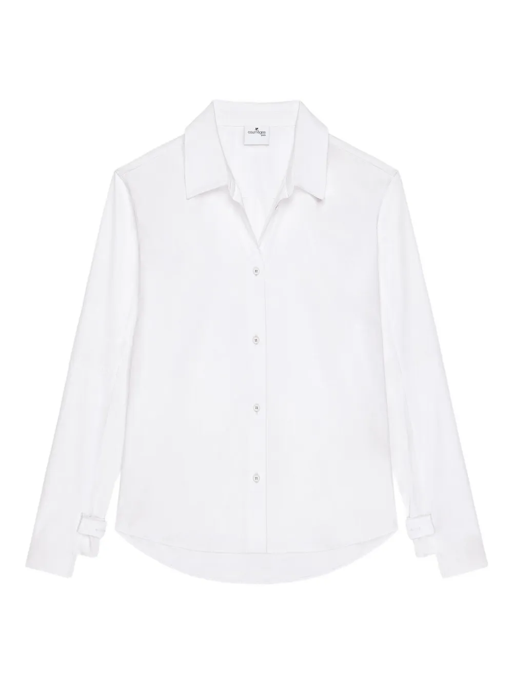 Courrèges Cuff-detail Shirt In White