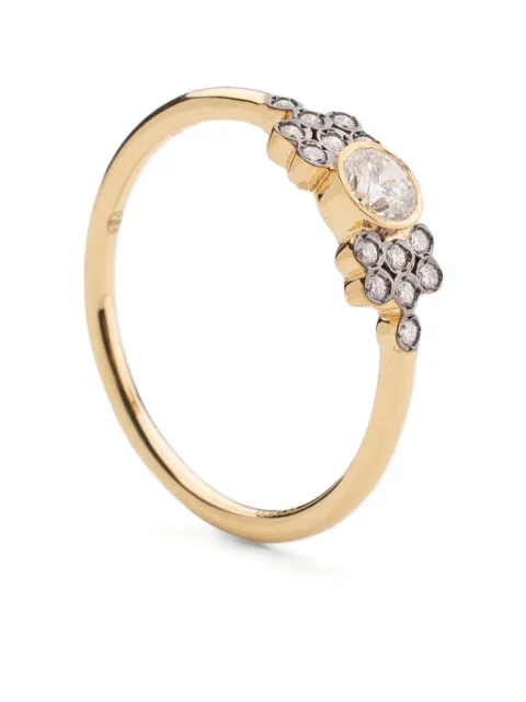 Yannis Sergakis 18K yellow gold La Pierre diamond cluster ring