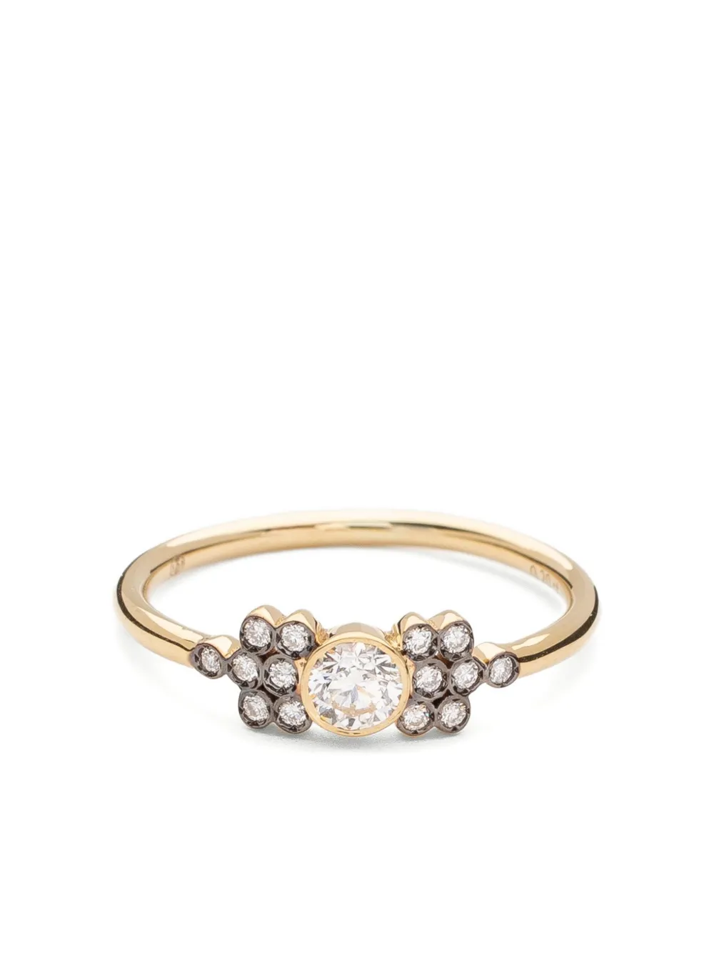 Yannis Sergakis 18K yellow gold La Pierre diamond cluster ring | Image 2