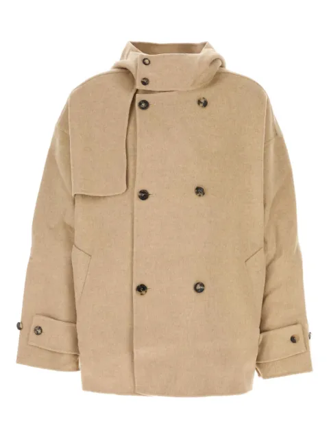 JW Anderson hooded wool double-breasted coat