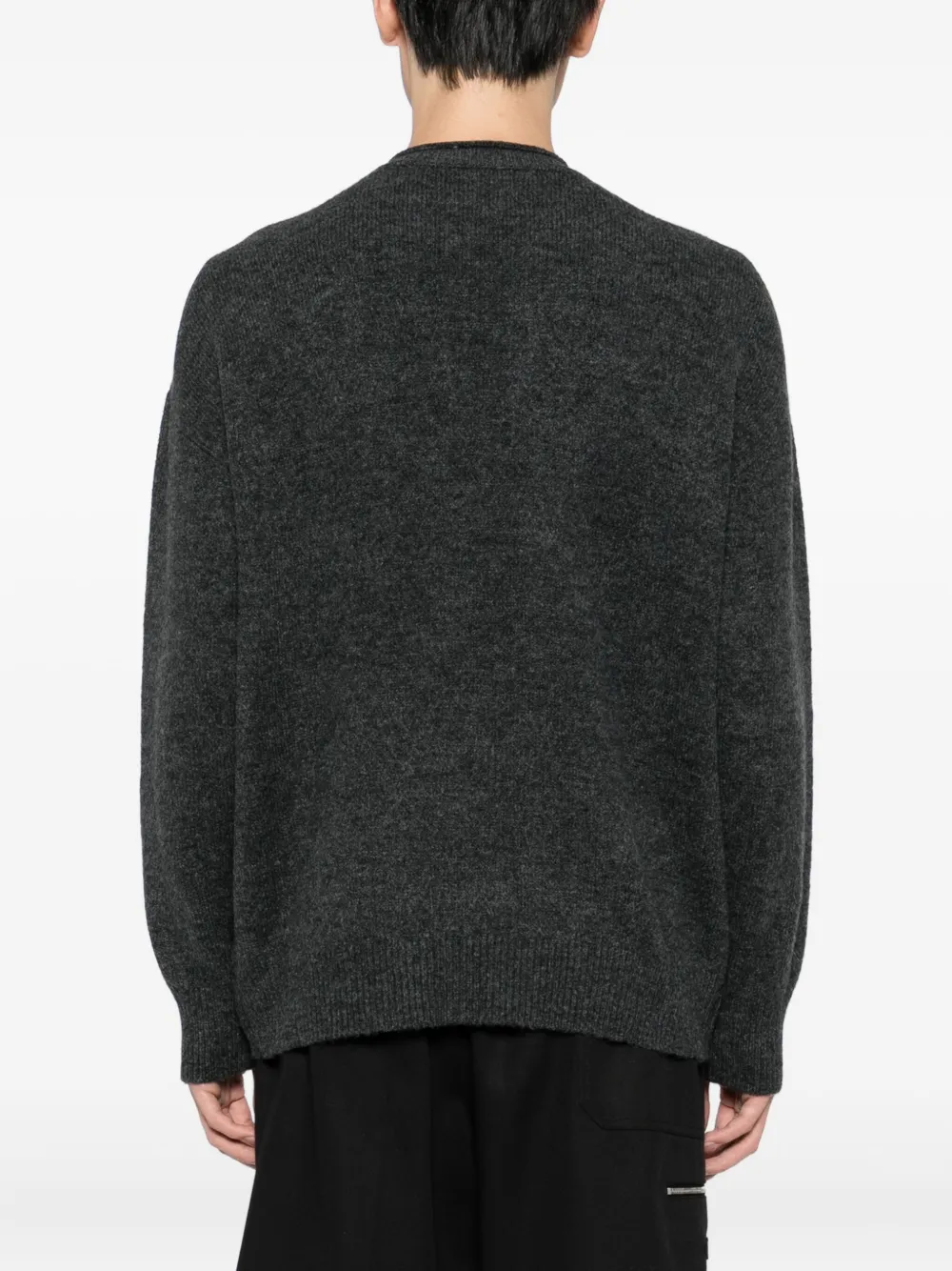 CHOCOOLATE Trui met logopatch Grijs