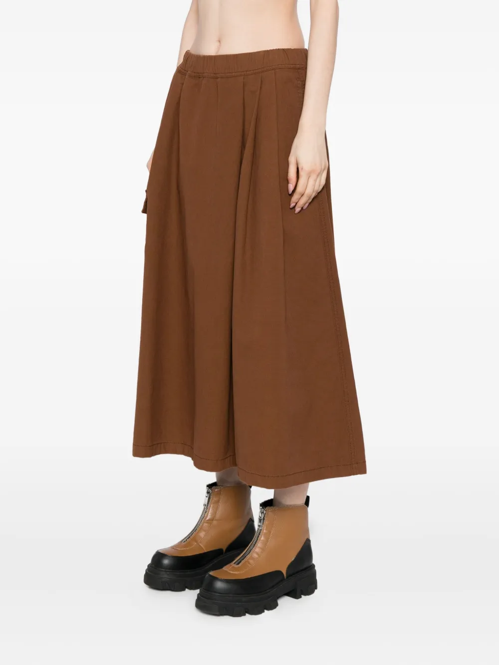 Fingercroxx Logo-plaque Skirt In Multi