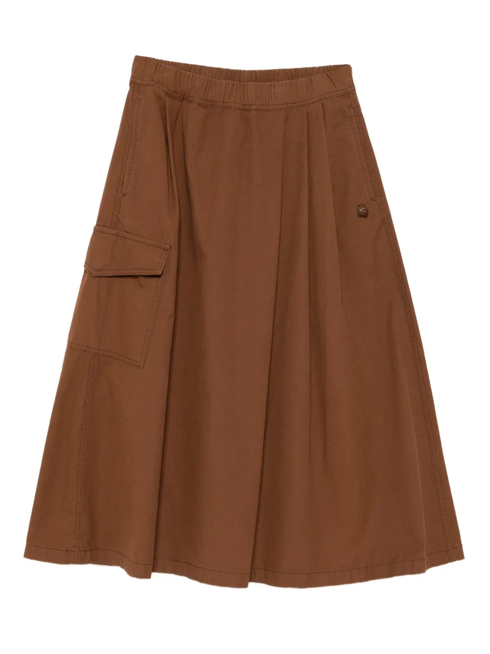 Fingercroxx Logo-plaque Skirt In Multi