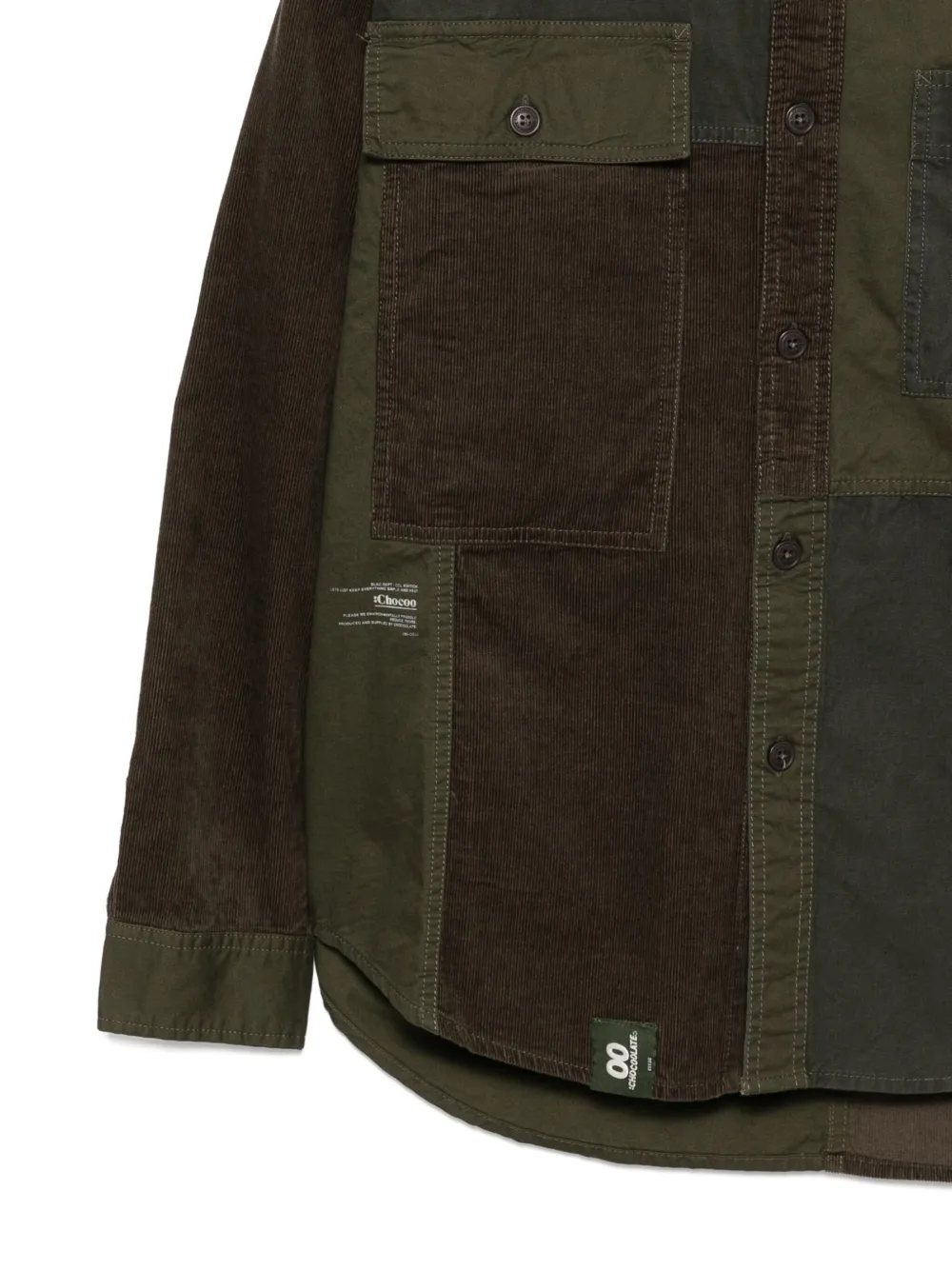 Chocoolate Patchwork Shirt In Green