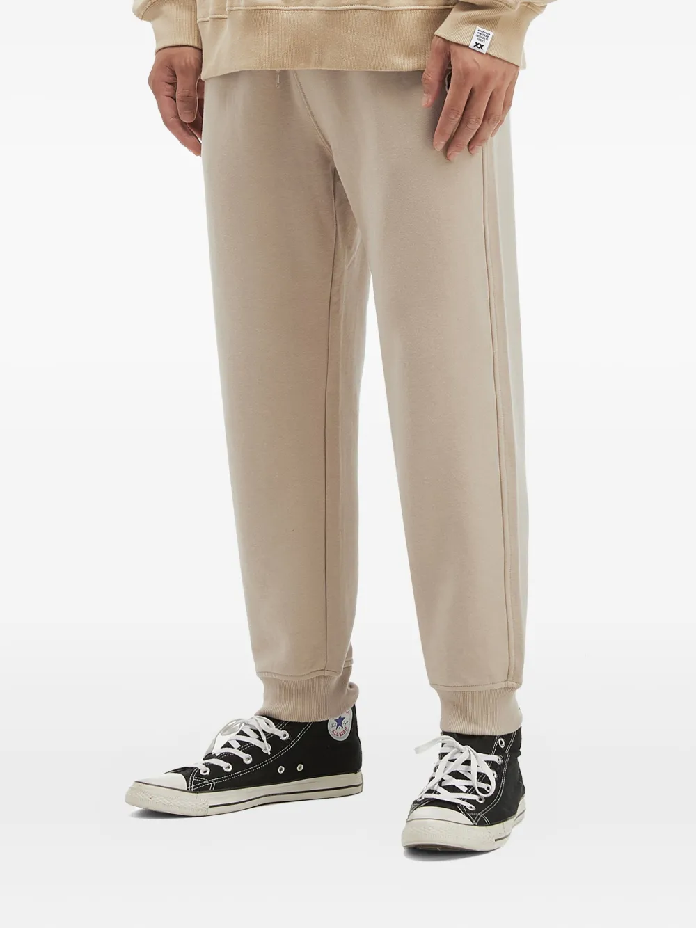 FINGERCROXX Joggingbroek met logopatch - Beige
