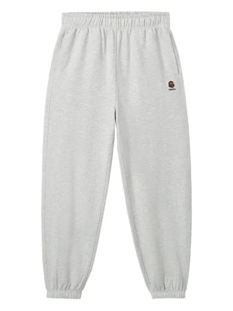 FINGERCROXX logo-embroidered cuffed joggers