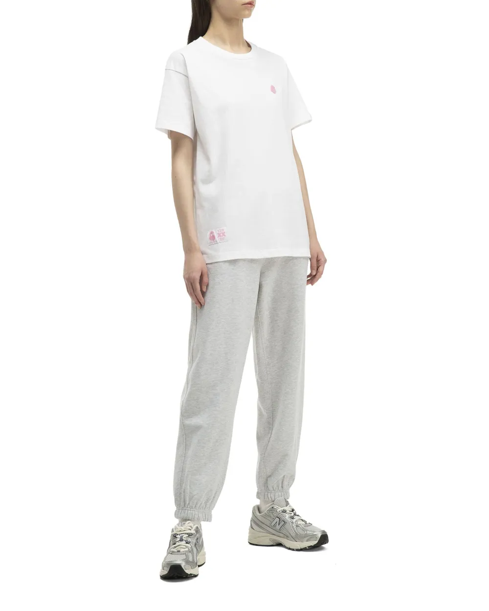 FINGERCROXX Joggingbroek met geborduurd logo Grijs