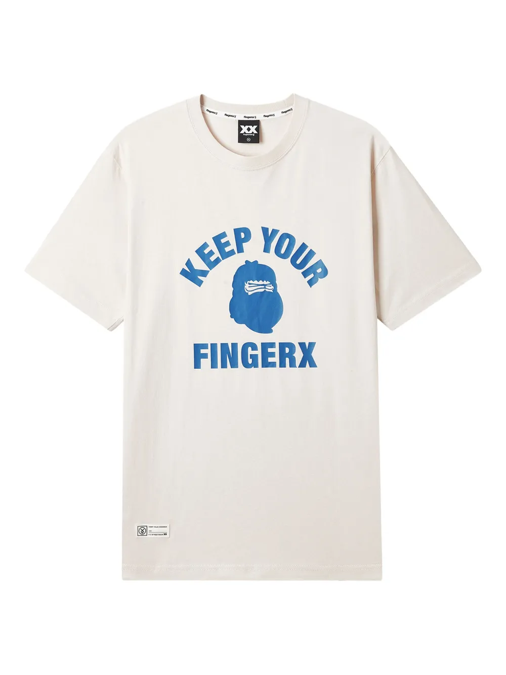 FINGERCROXX slogan-print T-shirt | Neutrals | Image 1