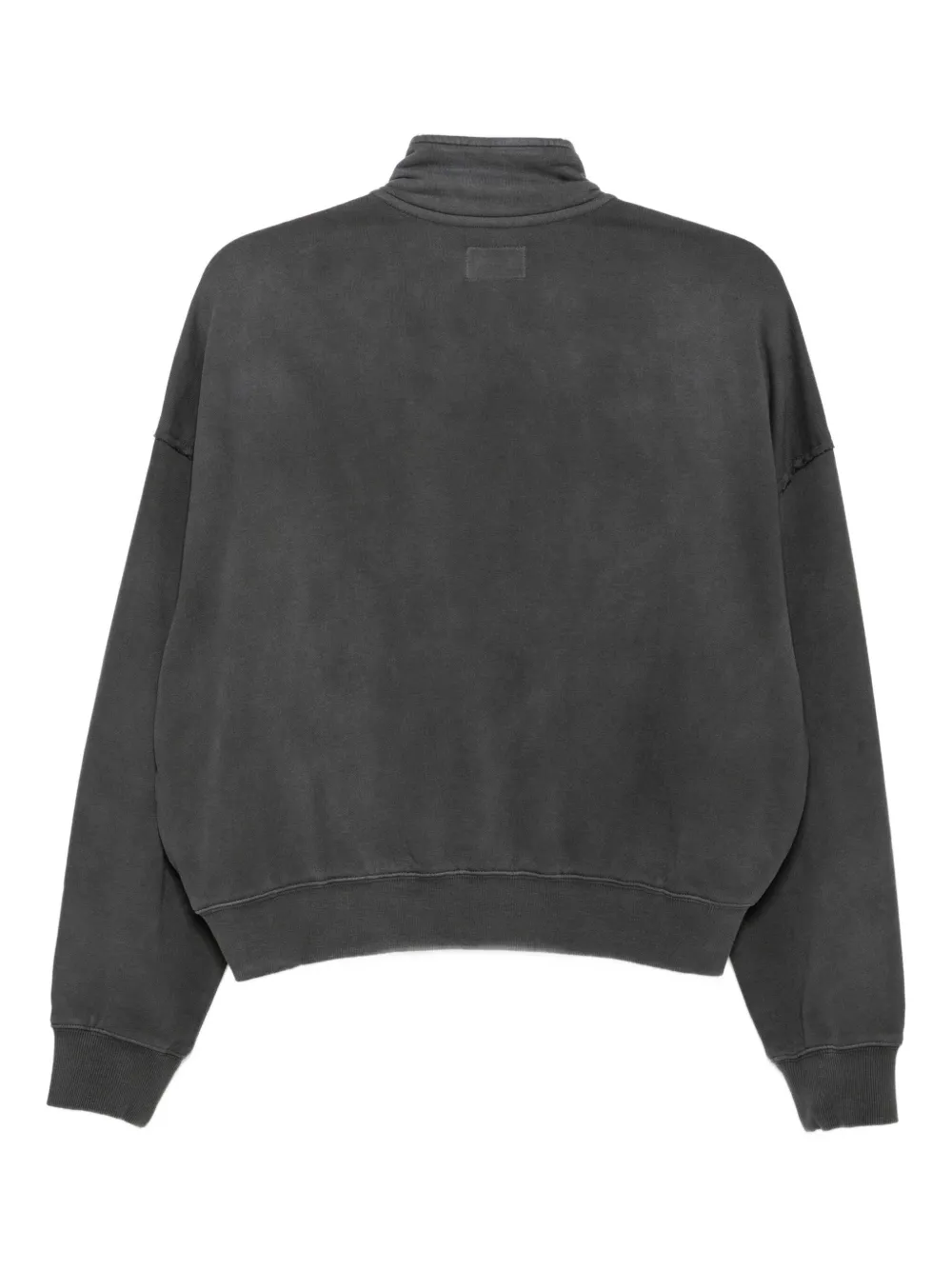 Izzue Panelled Cotton Sweatshirt In Gray