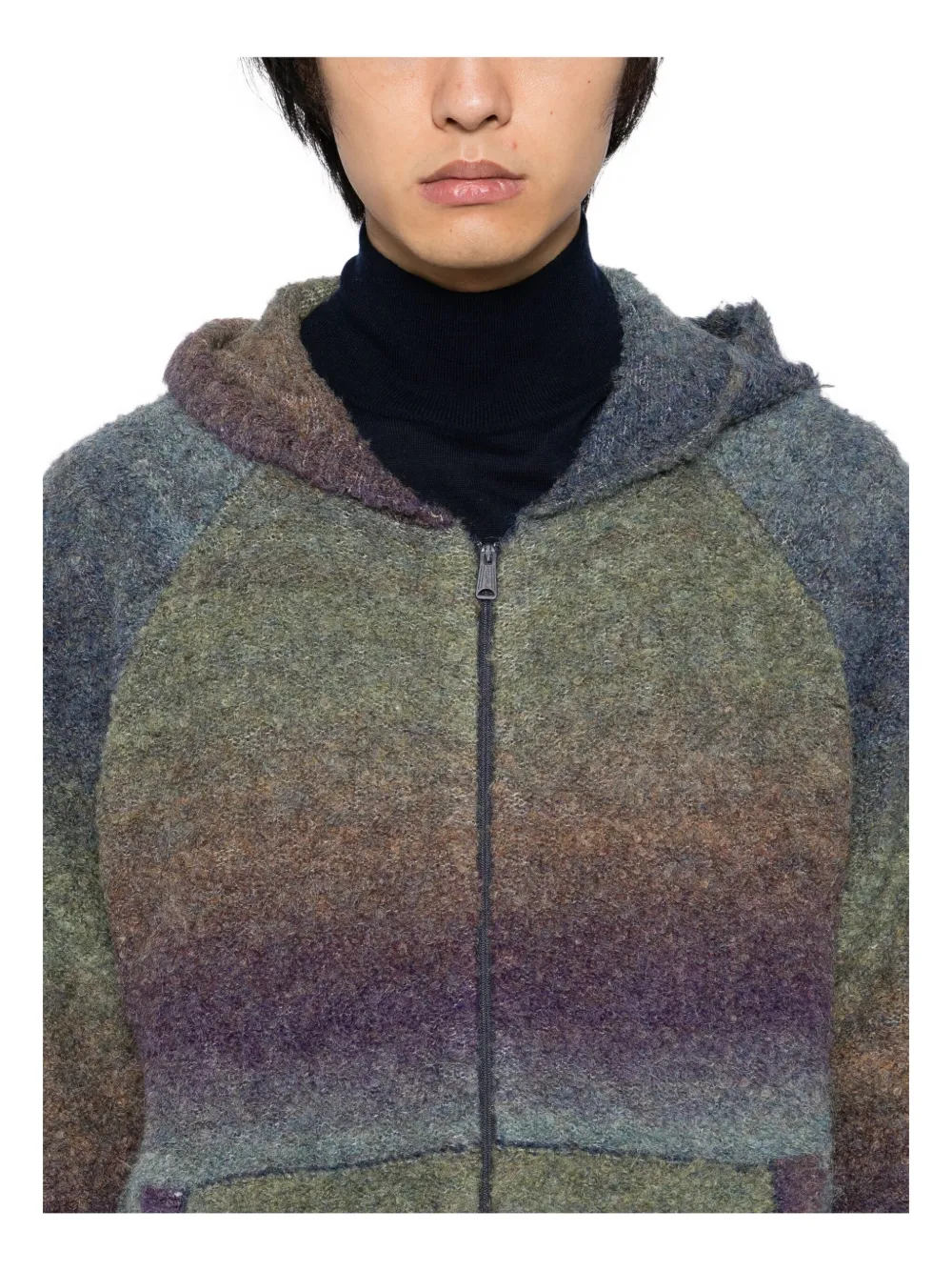 izzue Hoodie met kleurverkoop Paars