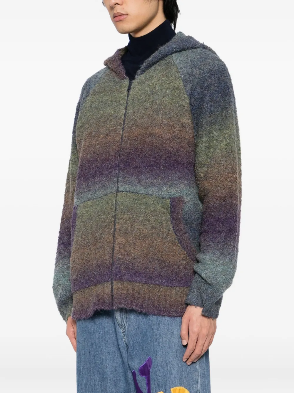 izzue Hoodie met kleurverkoop Paars