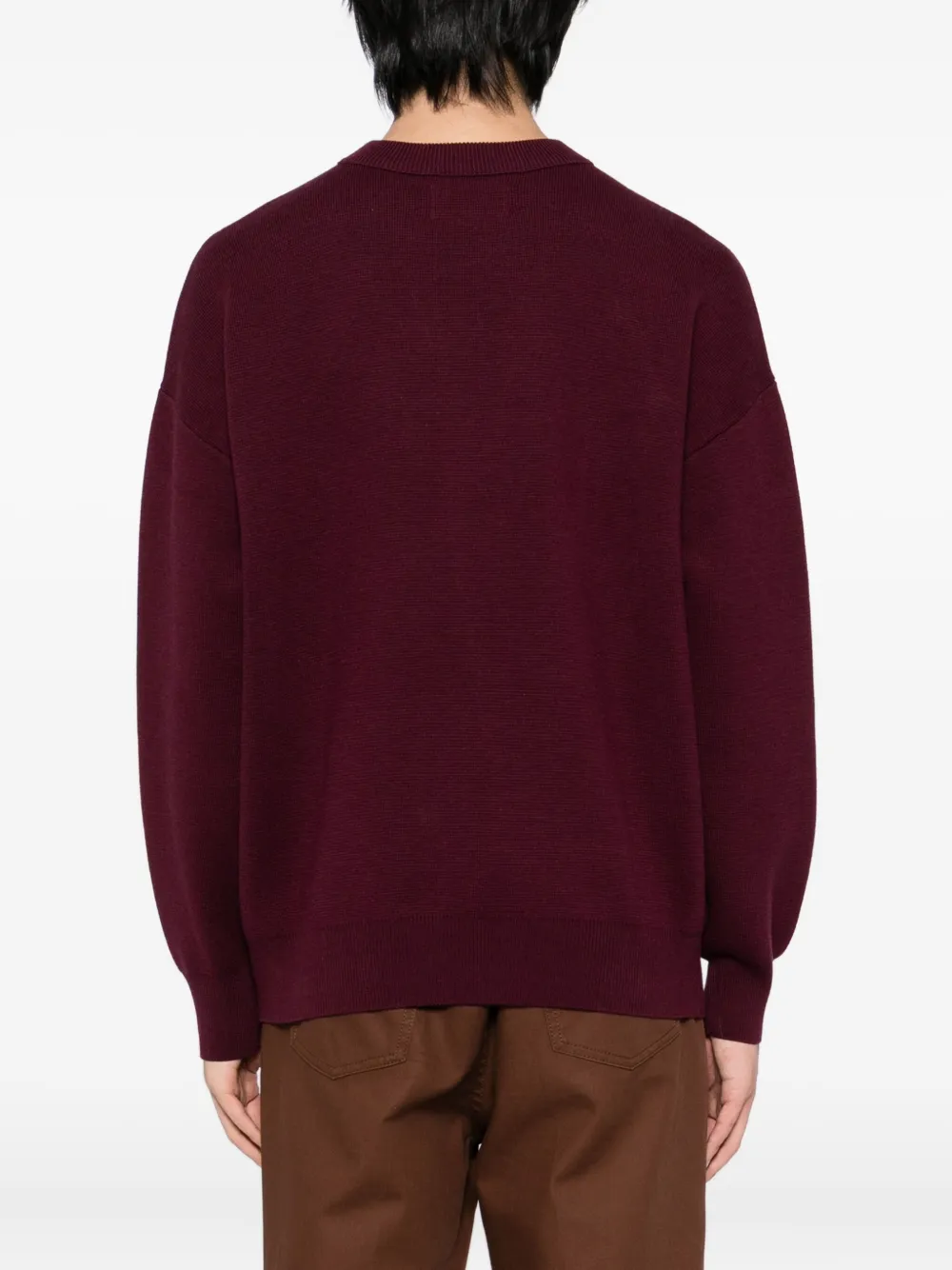 Chocoolate Round Neck Jumper In Red