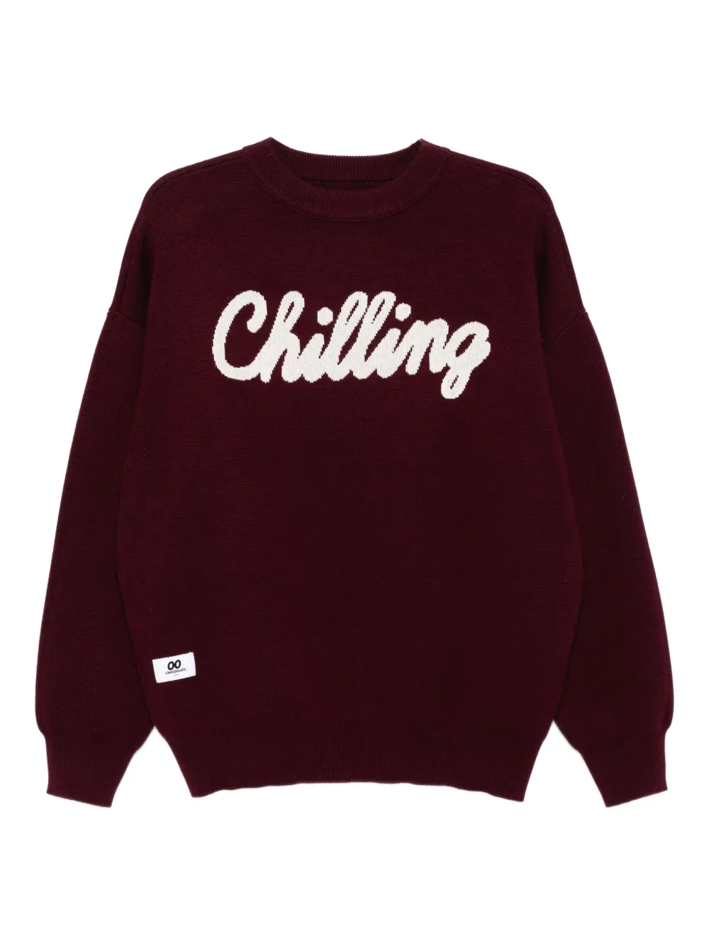 Chocoolate Round Neck Jumper In Red