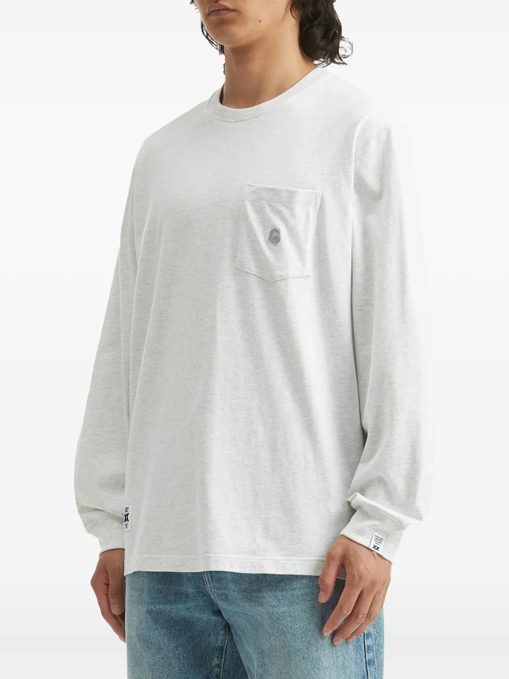 Fingercroxx Long-sleeve T-shirt In Gray