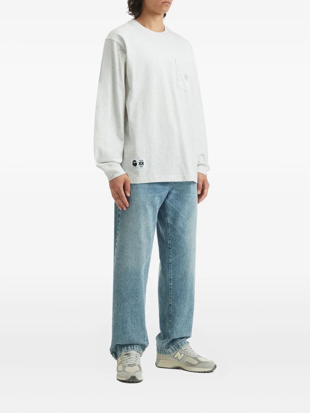 FINGERCROXX T-shirt met lange mouwen - Grijs