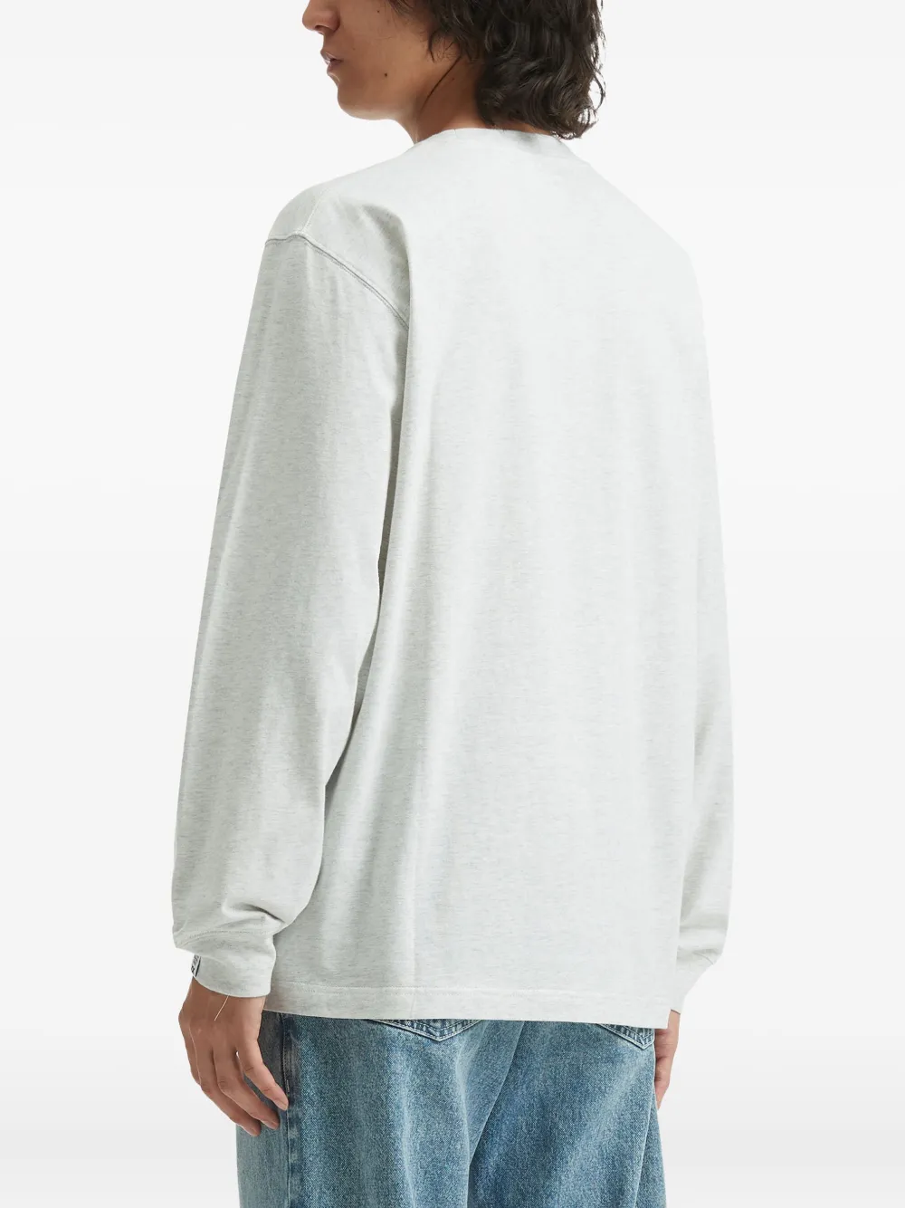 Fingercroxx Long-sleeve T-shirt In Gray