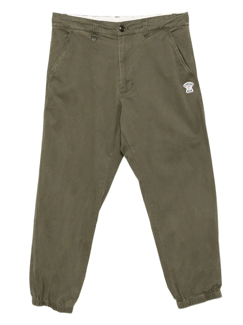 CHOCOOLATE logo-plaque trousers | Green | Image 1