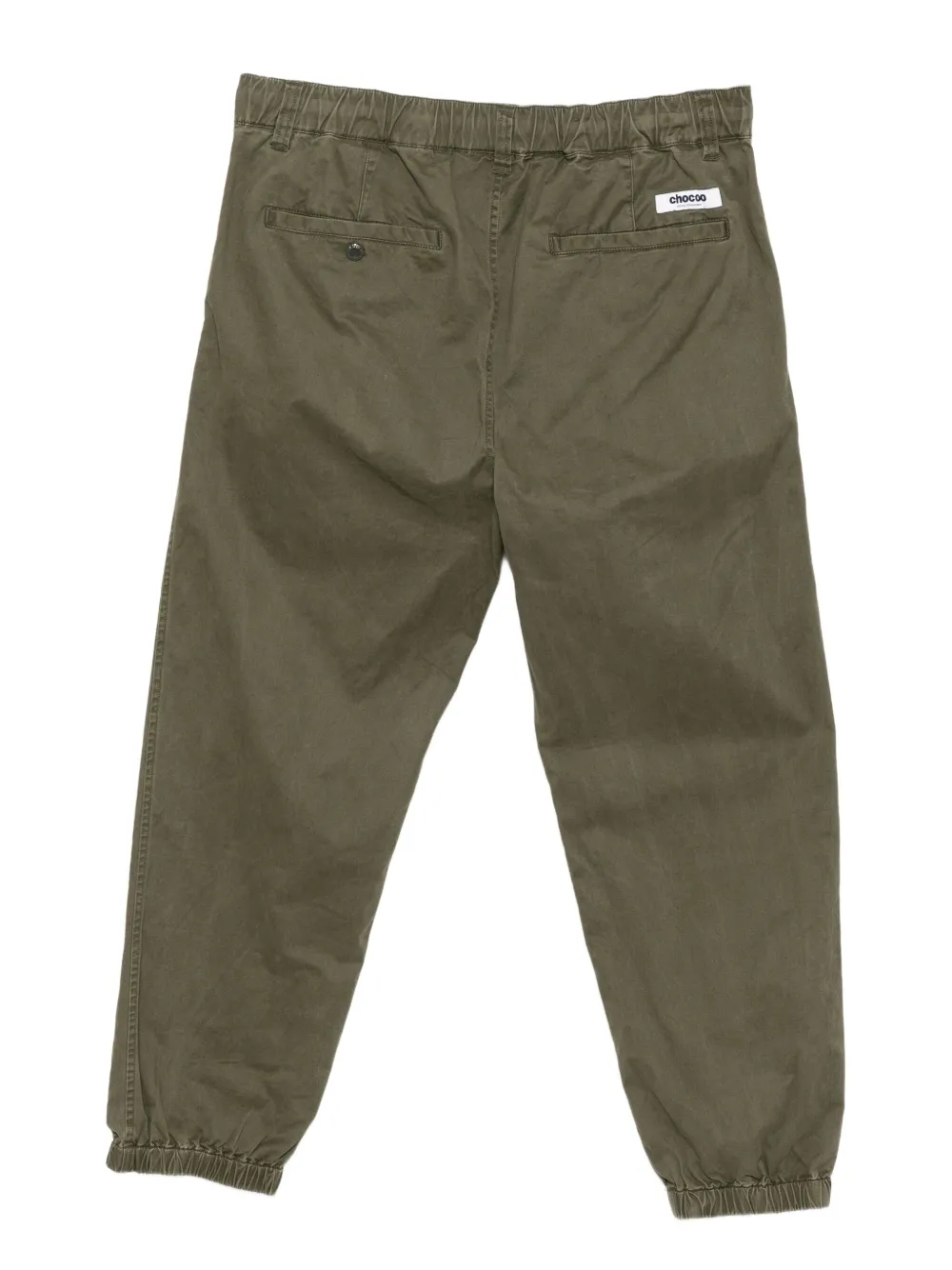 CHOCOOLATE Broek met logoplakkaat - Groen