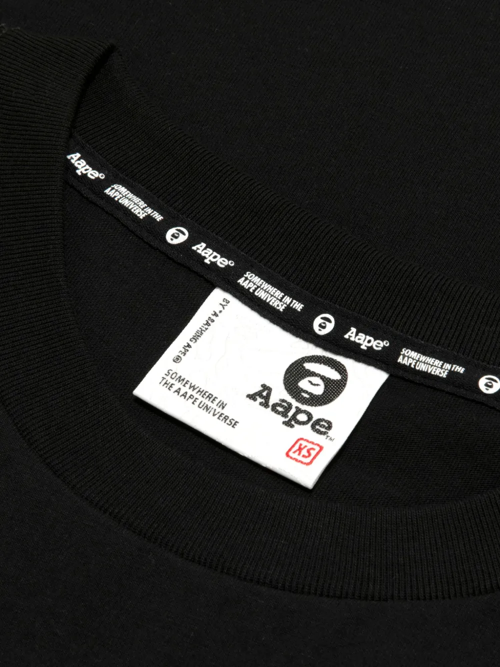 AAPE BY *A BATHING APE T-shirt met teddybeerprint Zwart