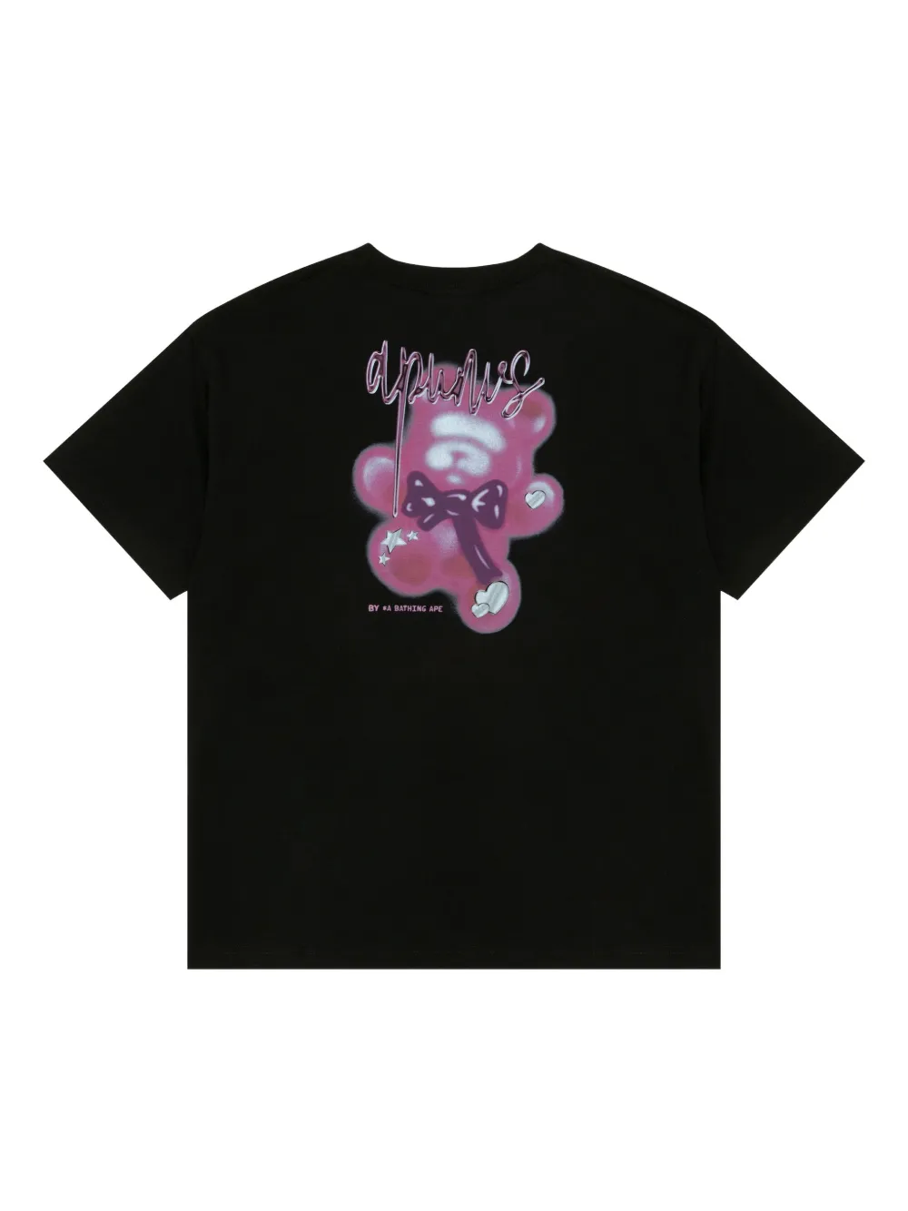 AAPE BY *A BATHING APE T-shirt met teddybeerprint Zwart