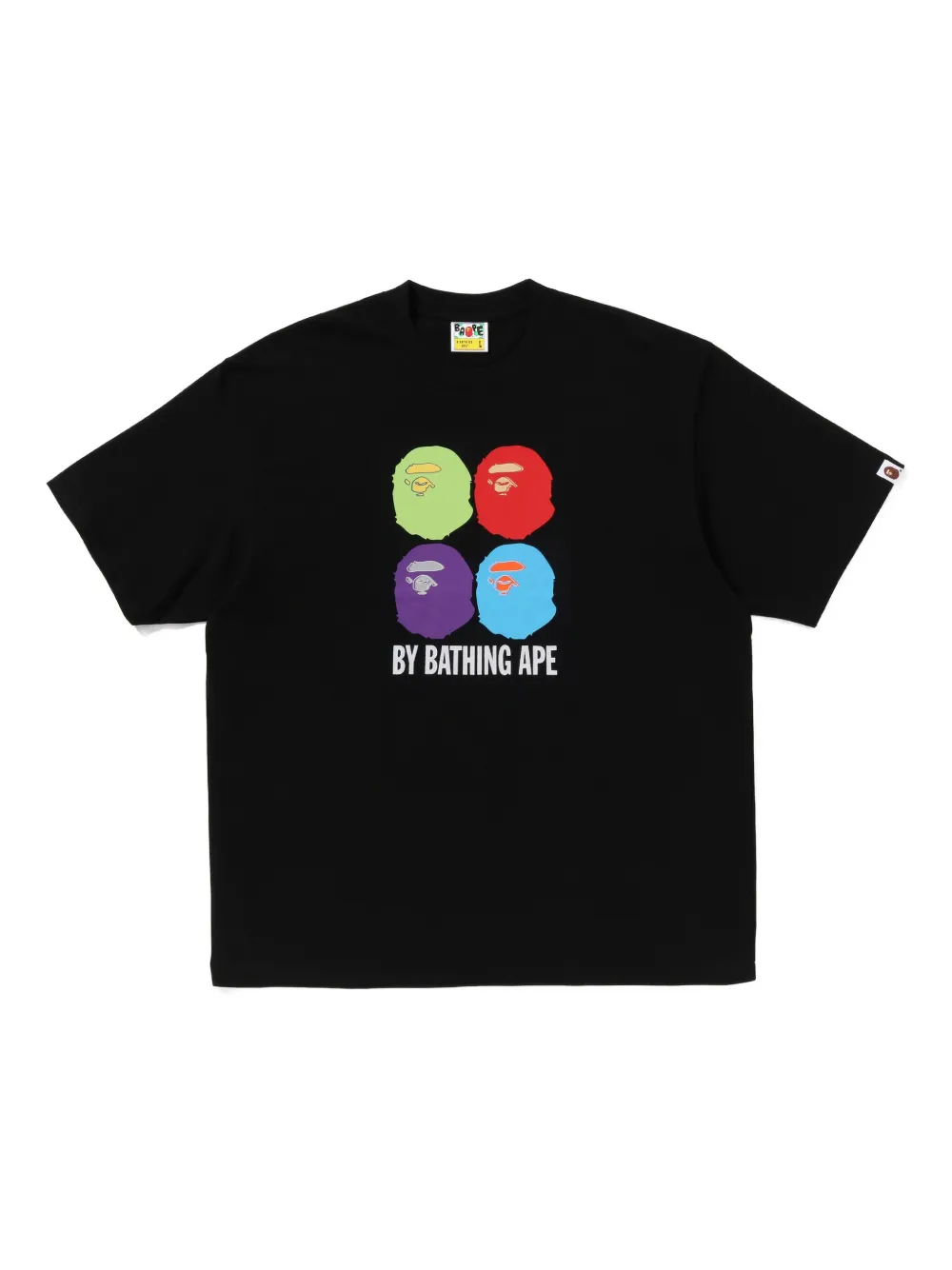 A BATHING APE Multi Ape Head T-shirt Zwart