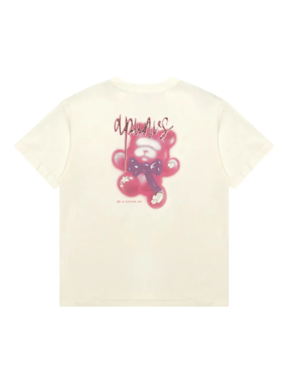 Aape By A Bathing Ape Bear-print T-shirt In Neutral