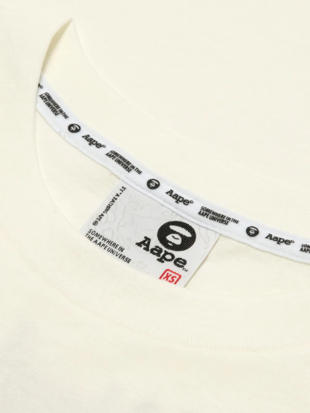 Aape By A Bathing Ape Bear-print T-shirt In Neutral