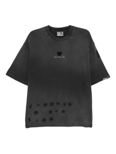 AAPE BY *A BATHING APE® star-embroidered t-shirt