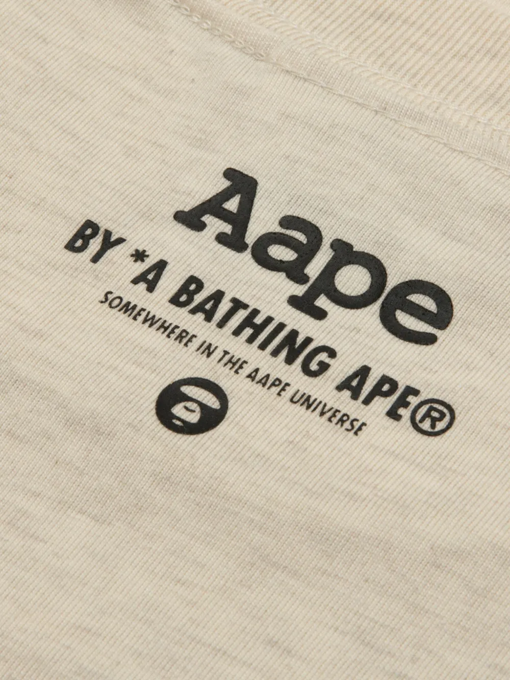 Aape By A Bathing Ape Bulldog Graphic-print T-shirt In Neutral