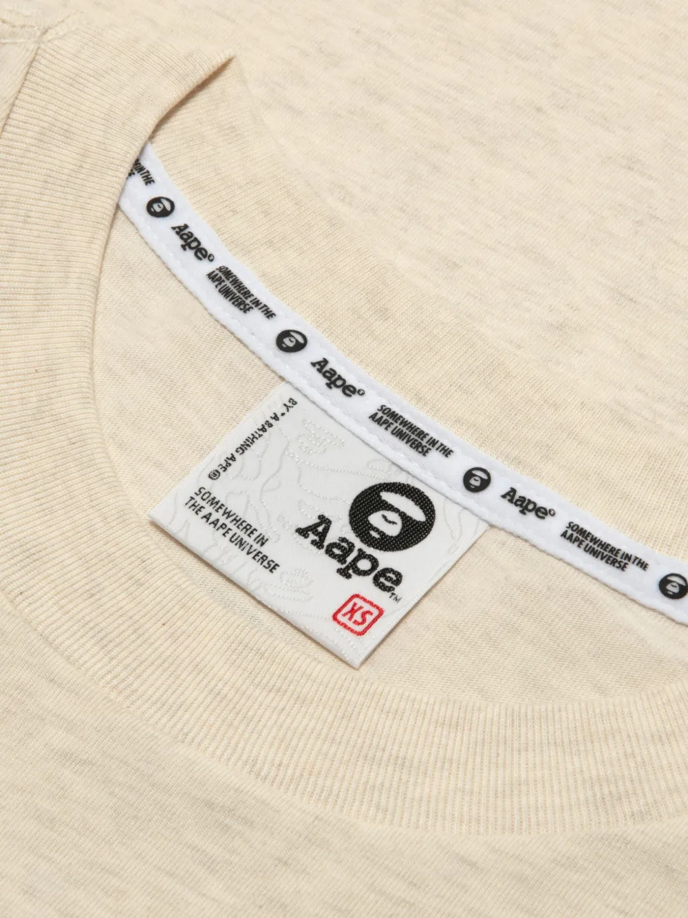 Aape By A Bathing Ape Bulldog Graphic-print T-shirt In Neutral