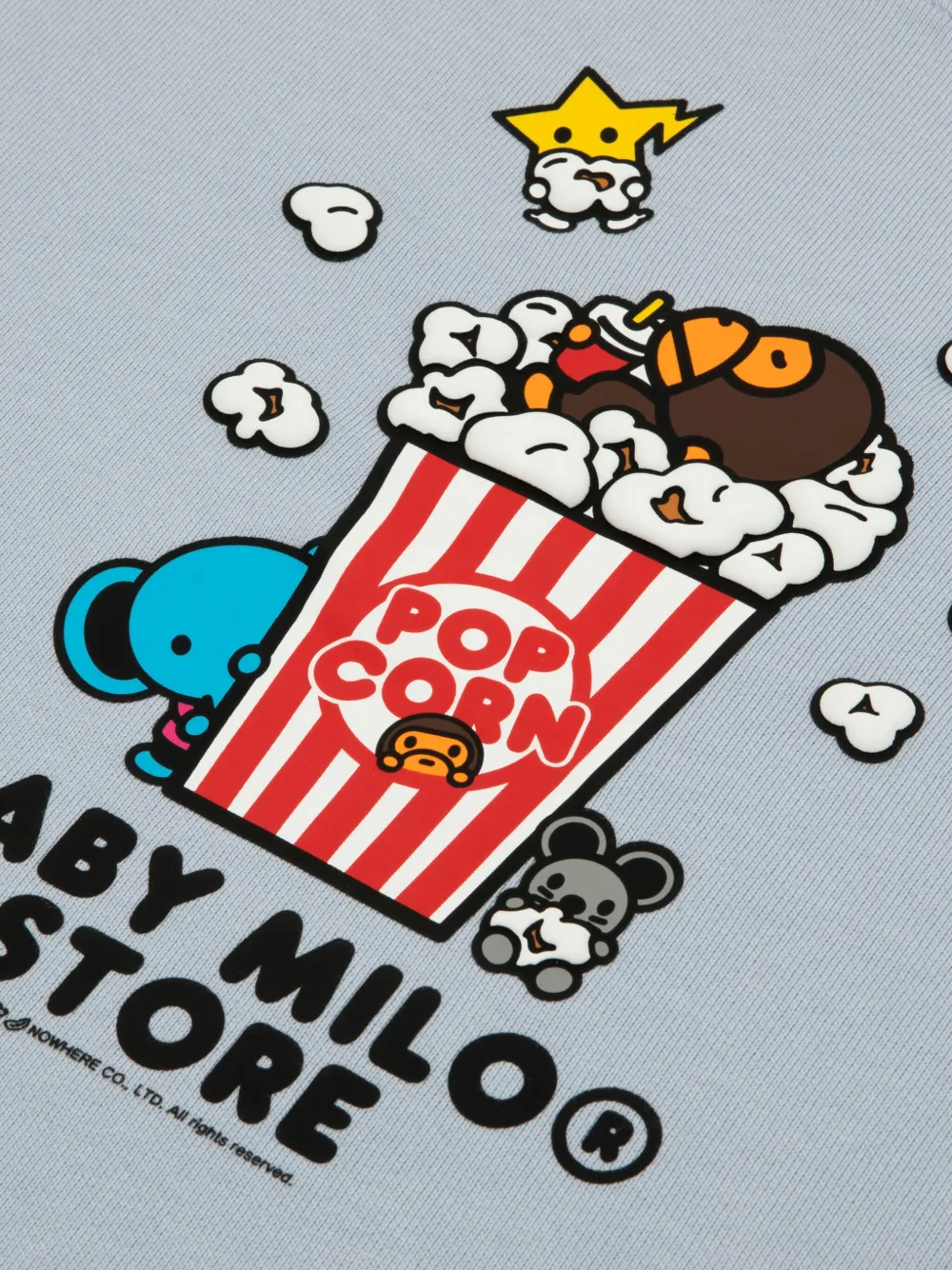 *baby Milo® Store By *a Bathing Ape® Popcorn-print Sweatshirt In Blue